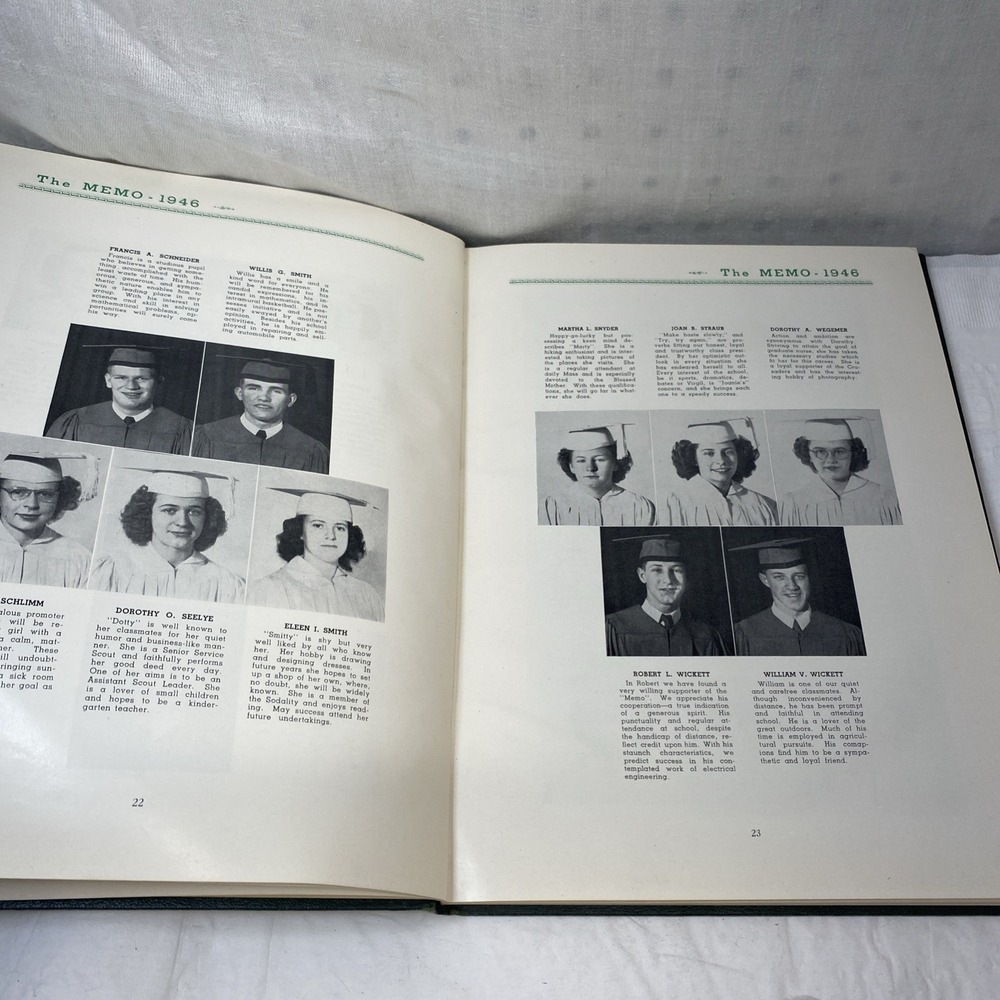 1946 St Marys PA Catholic High School Yearbook - THE MEMO Pennsylvania - Picture 13 of 15